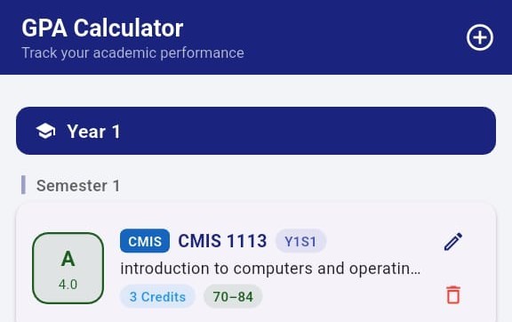 GPA Calculator