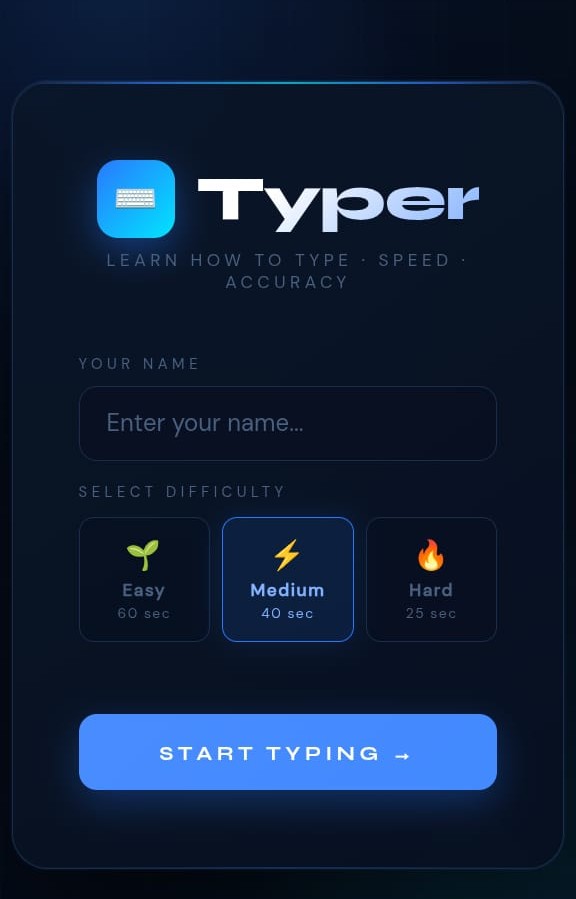 Typer Game